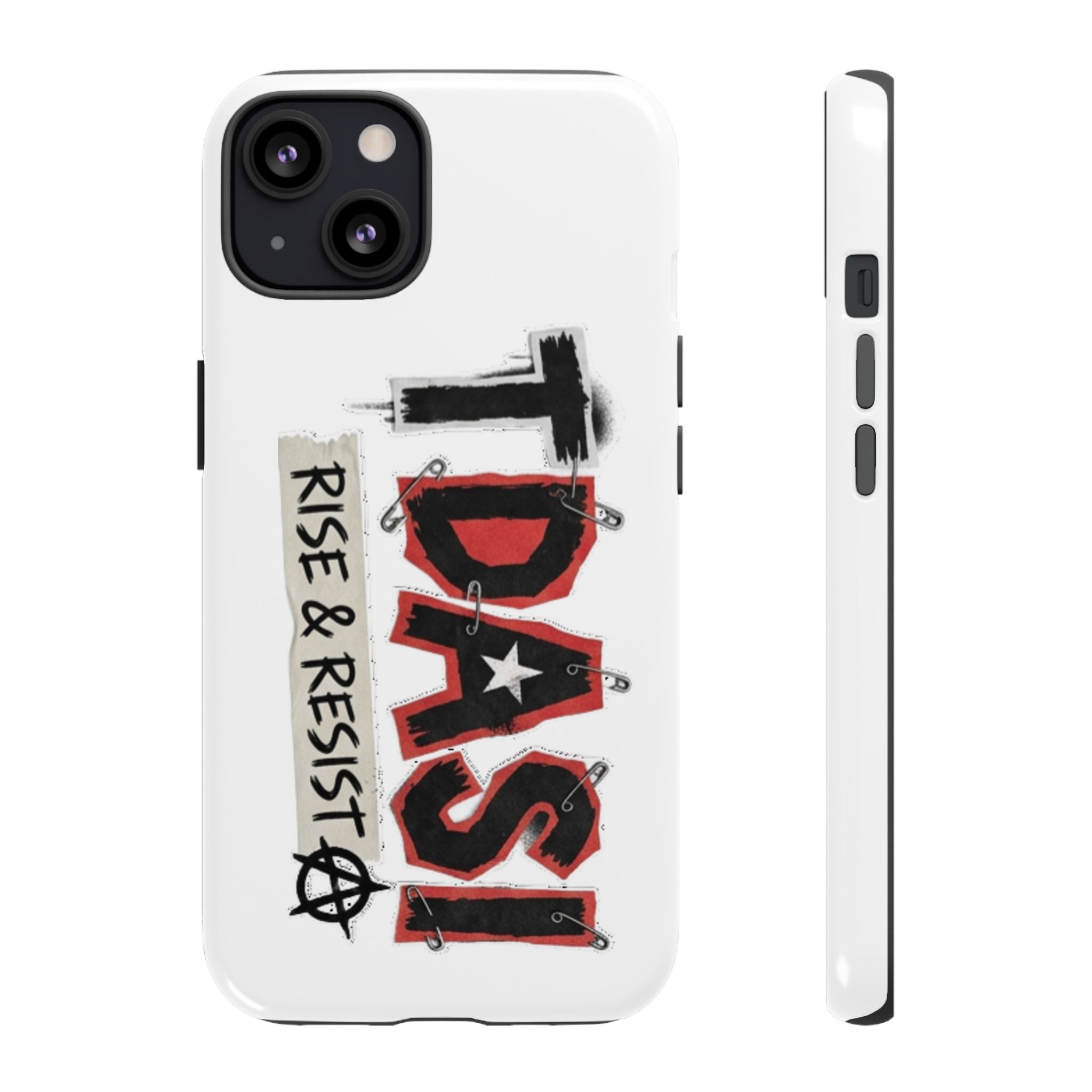 Tough Cases Phone Case – “TDASI Rise & Resist” Punk Graphic Protective Cover
