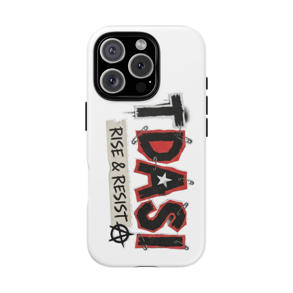Tough Cases Phone Case – “TDASI Rise & Resist” Punk Graphic Protective Cover