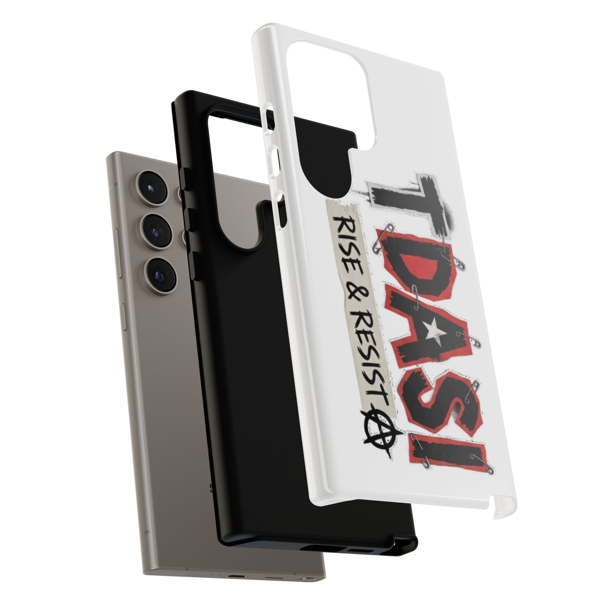 Tough Cases Phone Case – “TDASI Rise & Resist” Punk Graphic Protective Cover