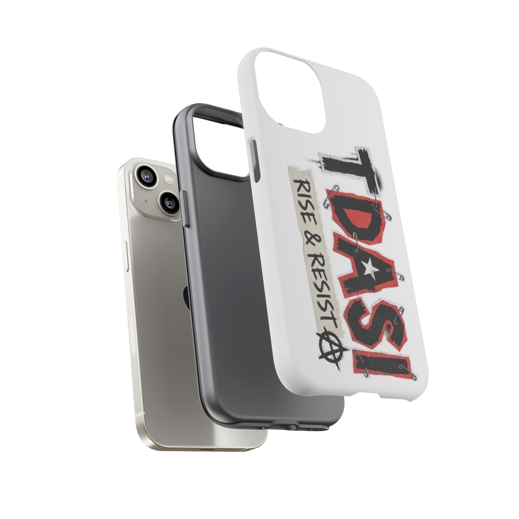 Tough Cases Phone Case – “TDASI Rise & Resist” Punk Graphic Protective Cover